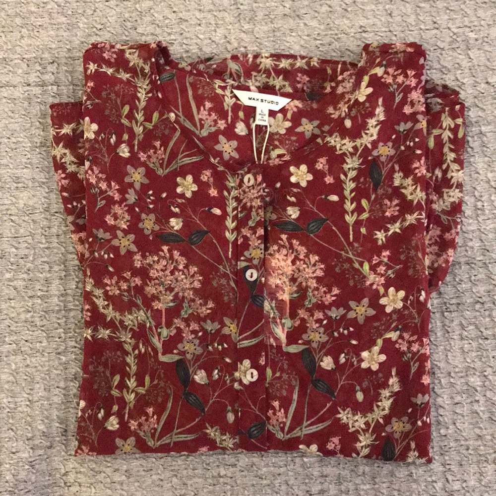 Max Studio peplum blouse